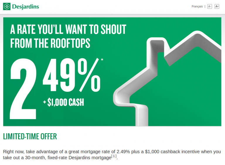 desjardins fixed rate deal july 31 2017