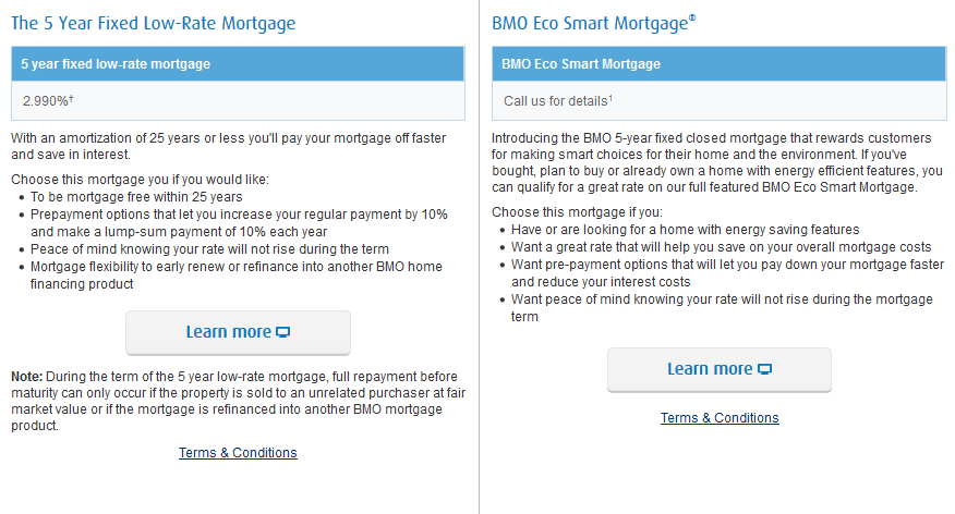 Mortgage promotions and special offers at BMO